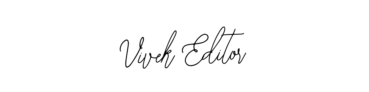 Also You can easily find your signature by using the search form. We will create Vivek Editor name handwritten signature images for you free of cost using Bearetta-2O07w sign style. Vivek Editor signature style 12 images and pictures png