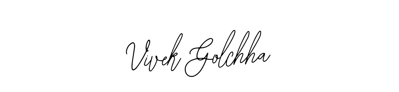 The best way (Bearetta-2O07w) to make a short signature is to pick only two or three words in your name. The name Vivek Golchha include a total of six letters. For converting this name. Vivek Golchha signature style 12 images and pictures png