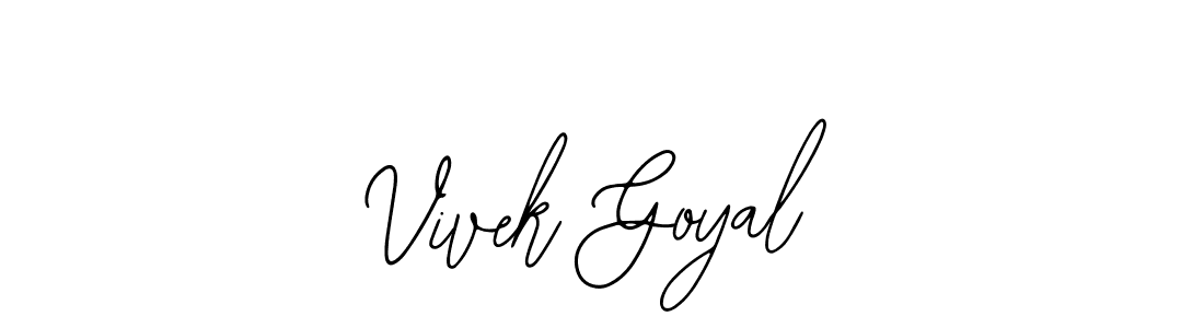 The best way (Bearetta-2O07w) to make a short signature is to pick only two or three words in your name. The name Vivek Goyal include a total of six letters. For converting this name. Vivek Goyal signature style 12 images and pictures png