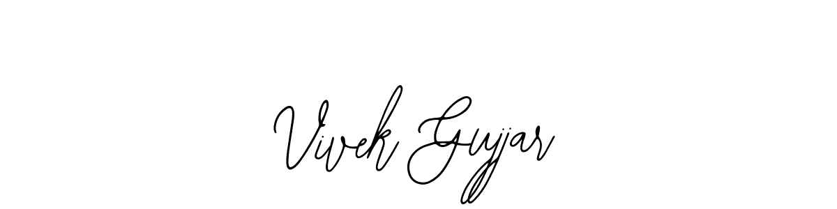 Design your own signature with our free online signature maker. With this signature software, you can create a handwritten (Bearetta-2O07w) signature for name Vivek Gujjar. Vivek Gujjar signature style 12 images and pictures png