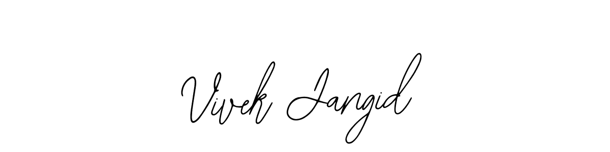 Here are the top 10 professional signature styles for the name Vivek Jangid. These are the best autograph styles you can use for your name. Vivek Jangid signature style 12 images and pictures png