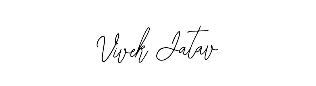 You should practise on your own different ways (Bearetta-2O07w) to write your name (Vivek Jatav) in signature. don't let someone else do it for you. Vivek Jatav signature style 12 images and pictures png