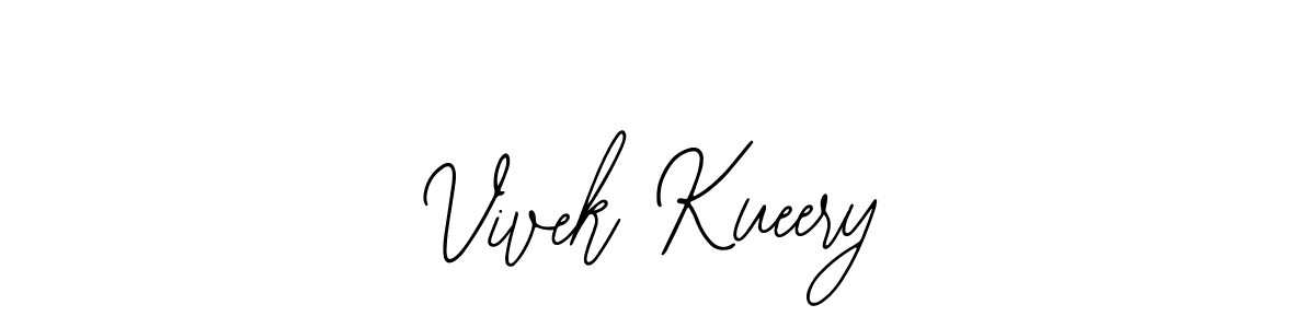 How to make Vivek Kueery name signature. Use Bearetta-2O07w style for creating short signs online. This is the latest handwritten sign. Vivek Kueery signature style 12 images and pictures png