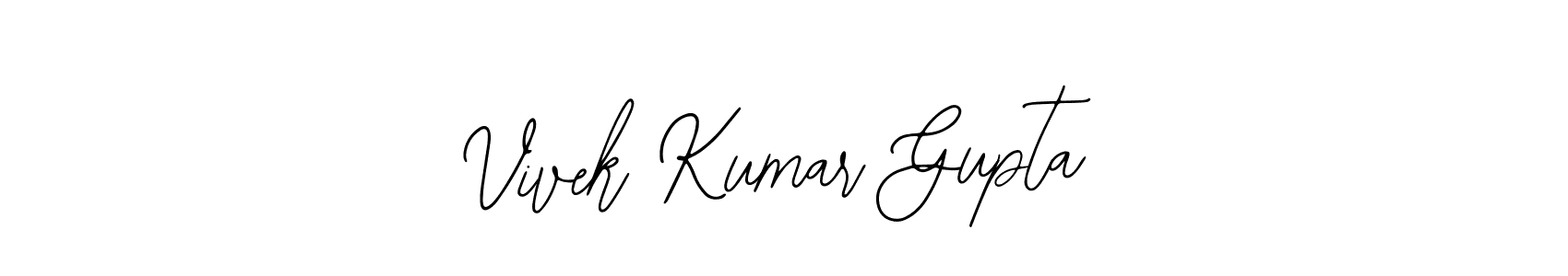 The best way (Bearetta-2O07w) to make a short signature is to pick only two or three words in your name. The name Vivek Kumar Gupta include a total of six letters. For converting this name. Vivek Kumar Gupta signature style 12 images and pictures png