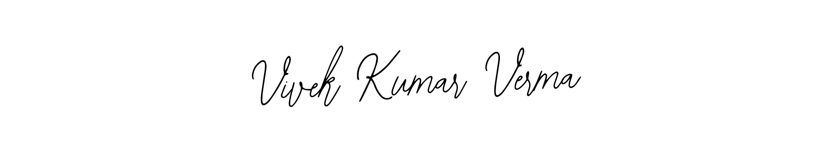 How to make Vivek Kumar Verma name signature. Use Bearetta-2O07w style for creating short signs online. This is the latest handwritten sign. Vivek Kumar Verma signature style 12 images and pictures png