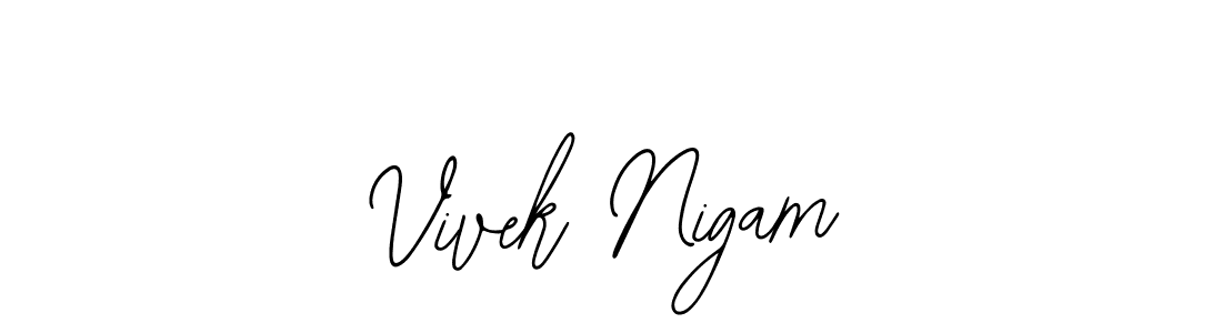 How to make Vivek Nigam signature? Bearetta-2O07w is a professional autograph style. Create handwritten signature for Vivek Nigam name. Vivek Nigam signature style 12 images and pictures png