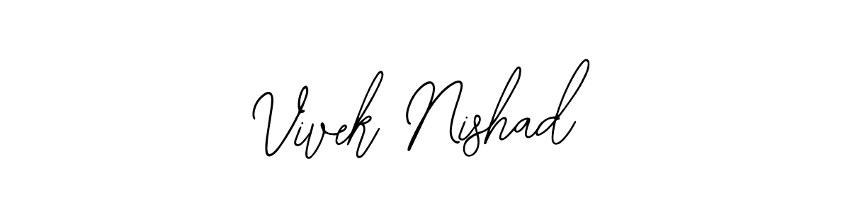 This is the best signature style for the Vivek Nishad name. Also you like these signature font (Bearetta-2O07w). Mix name signature. Vivek Nishad signature style 12 images and pictures png