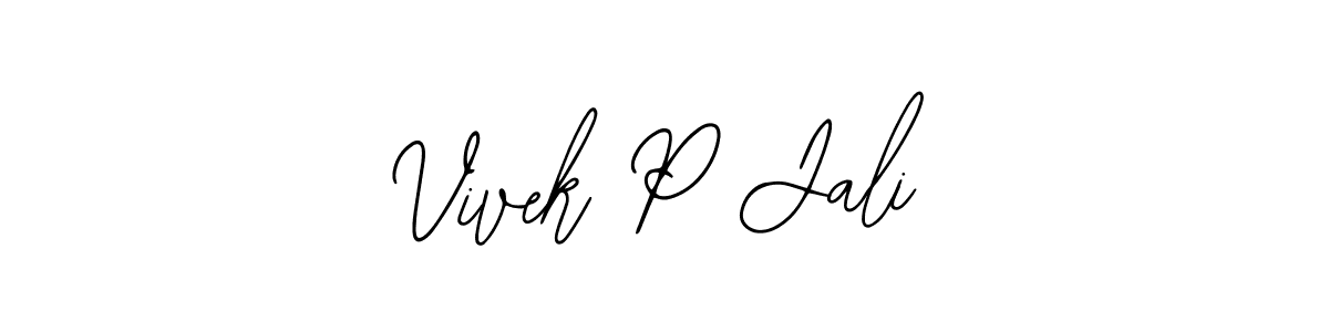 Use a signature maker to create a handwritten signature online. With this signature software, you can design (Bearetta-2O07w) your own signature for name Vivek P Jali. Vivek P Jali signature style 12 images and pictures png