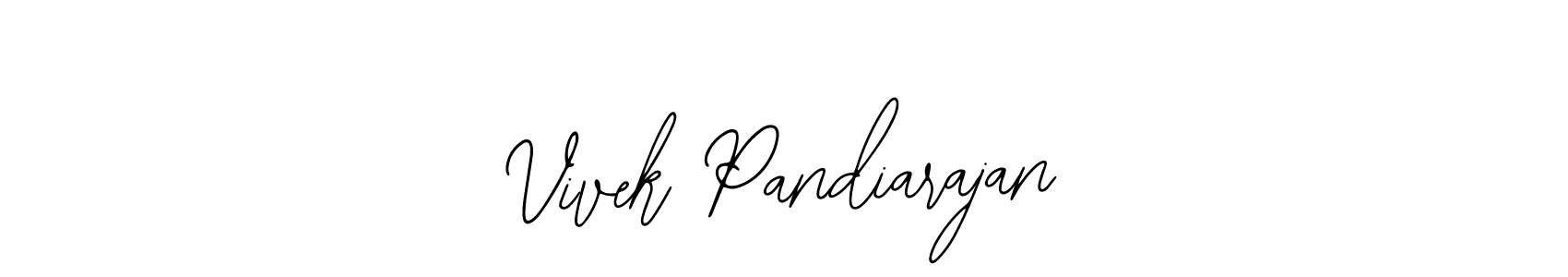 if you are searching for the best signature style for your name Vivek Pandiarajan. so please give up your signature search. here we have designed multiple signature styles  using Bearetta-2O07w. Vivek Pandiarajan signature style 12 images and pictures png