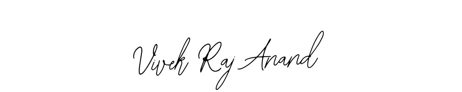 if you are searching for the best signature style for your name Vivek Raj Anand. so please give up your signature search. here we have designed multiple signature styles  using Bearetta-2O07w. Vivek Raj Anand signature style 12 images and pictures png