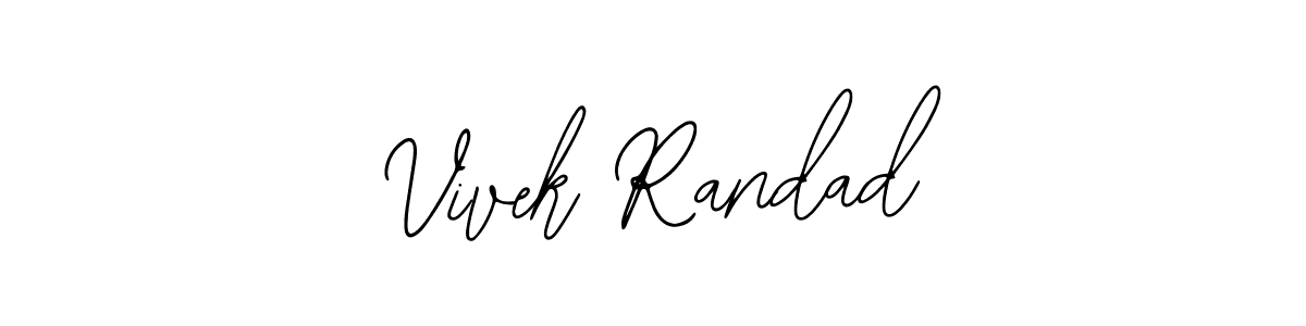 The best way (Bearetta-2O07w) to make a short signature is to pick only two or three words in your name. The name Vivek Randad include a total of six letters. For converting this name. Vivek Randad signature style 12 images and pictures png