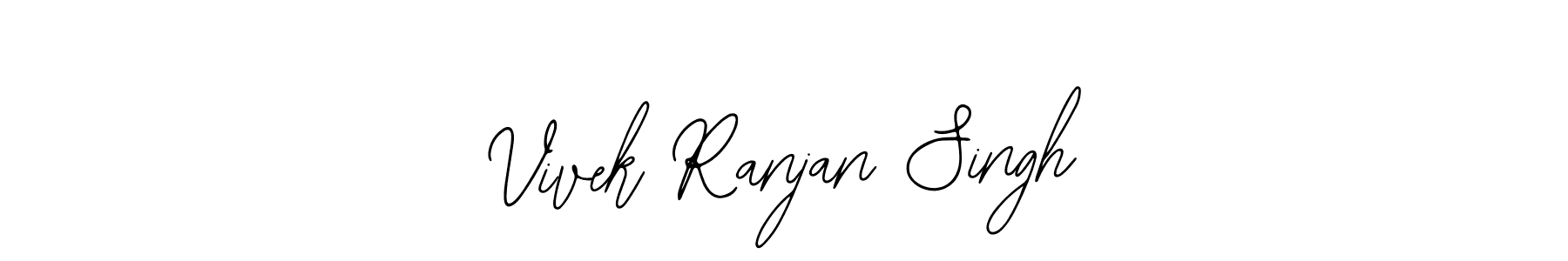 You should practise on your own different ways (Bearetta-2O07w) to write your name (Vivek Ranjan Singh) in signature. don't let someone else do it for you. Vivek Ranjan Singh signature style 12 images and pictures png