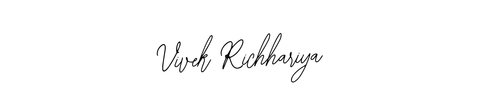 How to make Vivek Richhariya name signature. Use Bearetta-2O07w style for creating short signs online. This is the latest handwritten sign. Vivek Richhariya signature style 12 images and pictures png