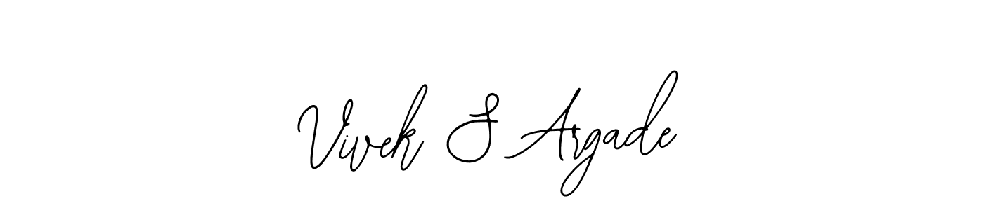 You should practise on your own different ways (Bearetta-2O07w) to write your name (Vivek S Argade) in signature. don't let someone else do it for you. Vivek S Argade signature style 12 images and pictures png