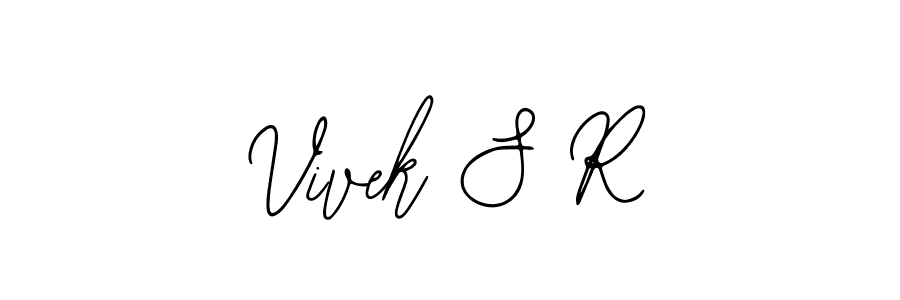 You should practise on your own different ways (Bearetta-2O07w) to write your name (Vivek S R) in signature. don't let someone else do it for you. Vivek S R signature style 12 images and pictures png
