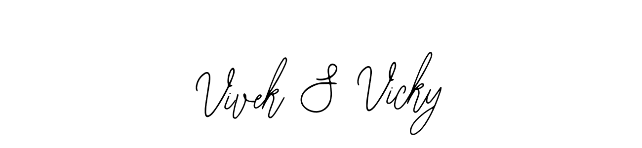 How to make Vivek S Vicky signature? Bearetta-2O07w is a professional autograph style. Create handwritten signature for Vivek S Vicky name. Vivek S Vicky signature style 12 images and pictures png