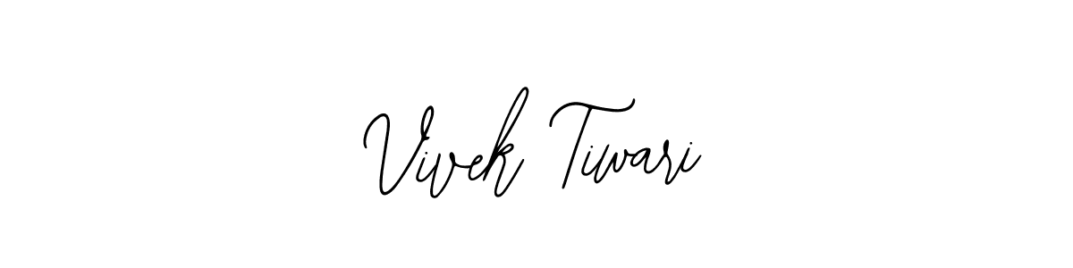 You should practise on your own different ways (Bearetta-2O07w) to write your name (Vivek Tiwari) in signature. don't let someone else do it for you. Vivek Tiwari signature style 12 images and pictures png