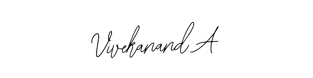 Also we have Vivekanand A name is the best signature style. Create professional handwritten signature collection using Bearetta-2O07w autograph style. Vivekanand A signature style 12 images and pictures png