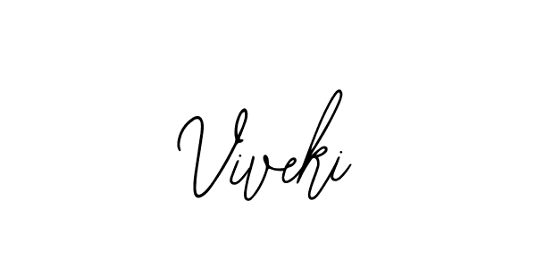 Viveki stylish signature style. Best Handwritten Sign (Bearetta-2O07w) for my name. Handwritten Signature Collection Ideas for my name Viveki. Viveki signature style 12 images and pictures png