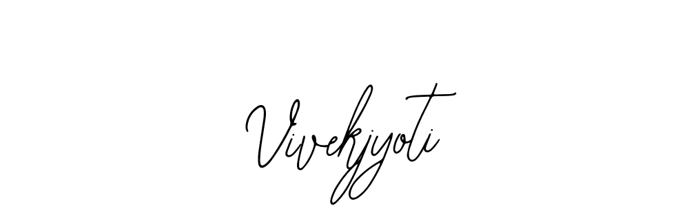 How to make Vivekjyoti name signature. Use Bearetta-2O07w style for creating short signs online. This is the latest handwritten sign. Vivekjyoti signature style 12 images and pictures png