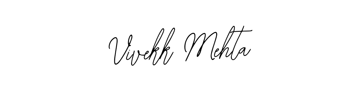 Bearetta-2O07w is a professional signature style that is perfect for those who want to add a touch of class to their signature. It is also a great choice for those who want to make their signature more unique. Get Vivekk Mehta name to fancy signature for free. Vivekk Mehta signature style 12 images and pictures png