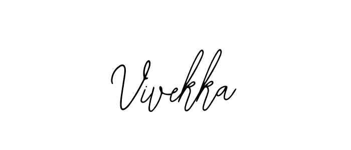 Design your own signature with our free online signature maker. With this signature software, you can create a handwritten (Bearetta-2O07w) signature for name Vivekka. Vivekka signature style 12 images and pictures png