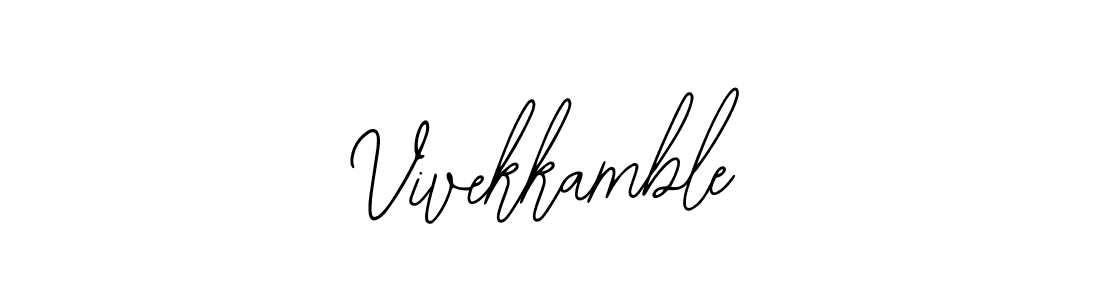 Design your own signature with our free online signature maker. With this signature software, you can create a handwritten (Bearetta-2O07w) signature for name Vivekkamble. Vivekkamble signature style 12 images and pictures png