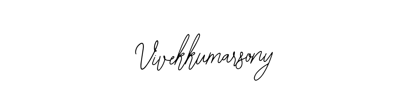 Use a signature maker to create a handwritten signature online. With this signature software, you can design (Bearetta-2O07w) your own signature for name Vivekkumarsony. Vivekkumarsony signature style 12 images and pictures png
