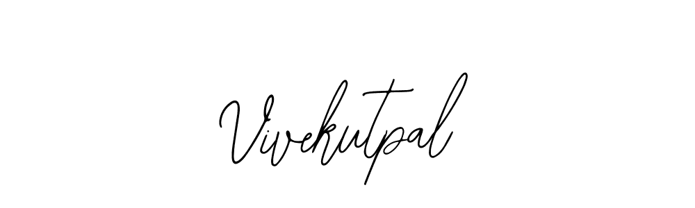 Use a signature maker to create a handwritten signature online. With this signature software, you can design (Bearetta-2O07w) your own signature for name Vivekutpal. Vivekutpal signature style 12 images and pictures png