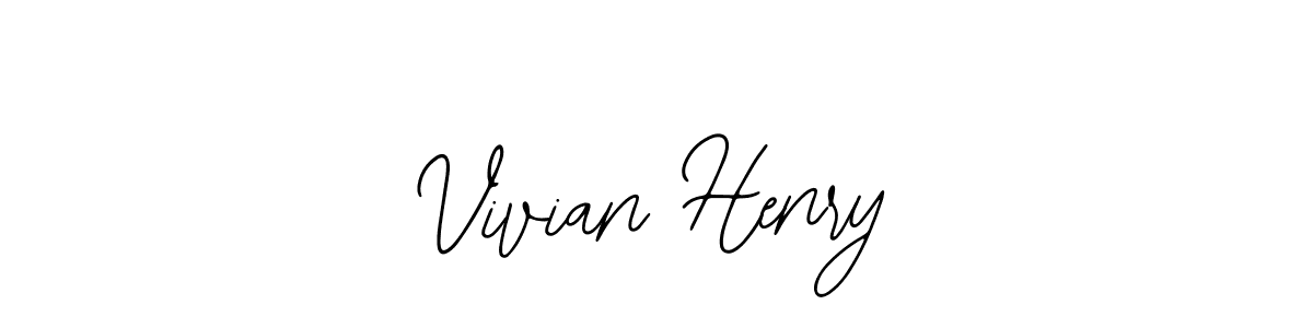 This is the best signature style for the Vivian Henry name. Also you like these signature font (Bearetta-2O07w). Mix name signature. Vivian Henry signature style 12 images and pictures png