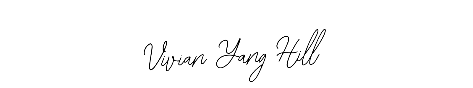 How to make Vivian Yang Hill name signature. Use Bearetta-2O07w style for creating short signs online. This is the latest handwritten sign. Vivian Yang Hill signature style 12 images and pictures png