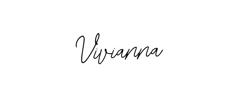 You should practise on your own different ways (Bearetta-2O07w) to write your name (Vivianna) in signature. don't let someone else do it for you. Vivianna signature style 12 images and pictures png