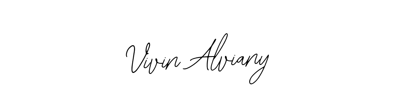 How to make Vivin Alviany signature? Bearetta-2O07w is a professional autograph style. Create handwritten signature for Vivin Alviany name. Vivin Alviany signature style 12 images and pictures png