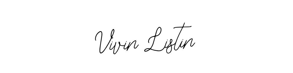 How to make Vivin Listin signature? Bearetta-2O07w is a professional autograph style. Create handwritten signature for Vivin Listin name. Vivin Listin signature style 12 images and pictures png
