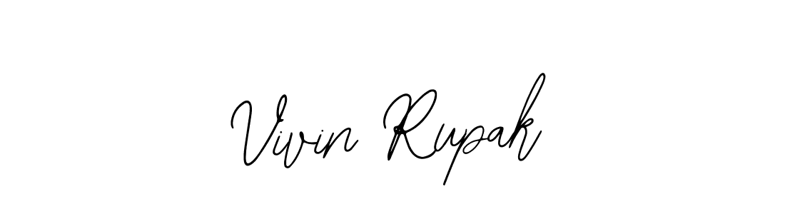 Similarly Bearetta-2O07w is the best handwritten signature design. Signature creator online .You can use it as an online autograph creator for name Vivin Rupak. Vivin Rupak signature style 12 images and pictures png