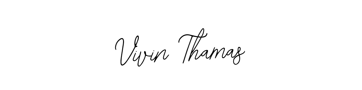 Make a beautiful signature design for name Vivin Thamas. Use this online signature maker to create a handwritten signature for free. Vivin Thamas signature style 12 images and pictures png