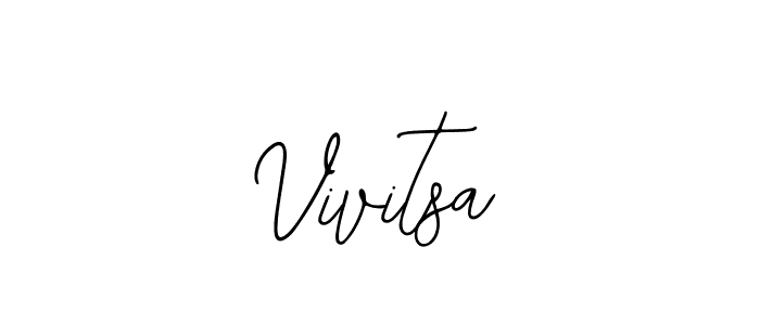 How to make Vivitsa name signature. Use Bearetta-2O07w style for creating short signs online. This is the latest handwritten sign. Vivitsa signature style 12 images and pictures png