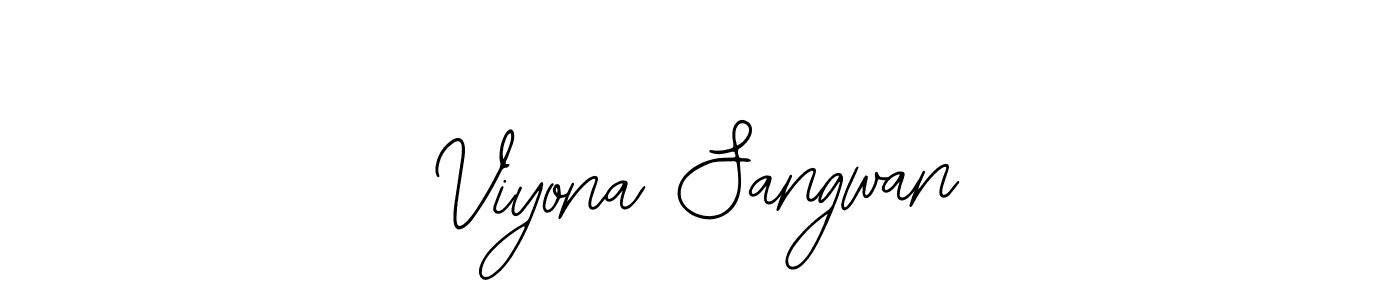 You can use this online signature creator to create a handwritten signature for the name Viyona Sangwan. This is the best online autograph maker. Viyona Sangwan signature style 12 images and pictures png