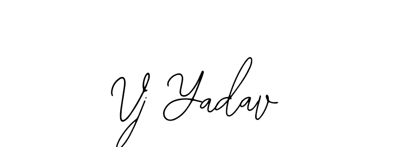 Use a signature maker to create a handwritten signature online. With this signature software, you can design (Bearetta-2O07w) your own signature for name Vj Yadav. Vj Yadav signature style 12 images and pictures png