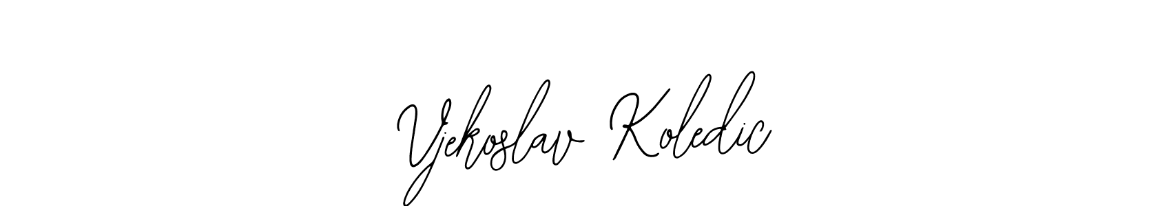 Vjekoslav Koledic stylish signature style. Best Handwritten Sign (Bearetta-2O07w) for my name. Handwritten Signature Collection Ideas for my name Vjekoslav Koledic. Vjekoslav Koledic signature style 12 images and pictures png
