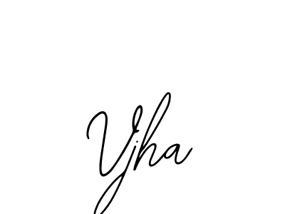 Vjha stylish signature style. Best Handwritten Sign (Bearetta-2O07w) for my name. Handwritten Signature Collection Ideas for my name Vjha. Vjha signature style 12 images and pictures png