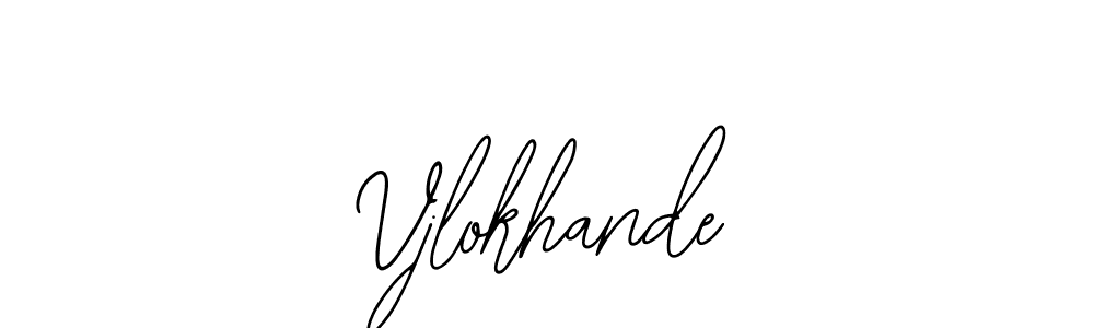 It looks lik you need a new signature style for name Vjlokhande. Design unique handwritten (Bearetta-2O07w) signature with our free signature maker in just a few clicks. Vjlokhande signature style 12 images and pictures png
