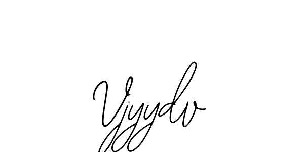 The best way (Bearetta-2O07w) to make a short signature is to pick only two or three words in your name. The name Vjyydv include a total of six letters. For converting this name. Vjyydv signature style 12 images and pictures png