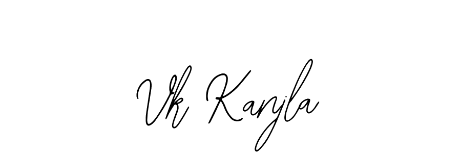 Use a signature maker to create a handwritten signature online. With this signature software, you can design (Bearetta-2O07w) your own signature for name Vk Kanjla. Vk Kanjla signature style 12 images and pictures png