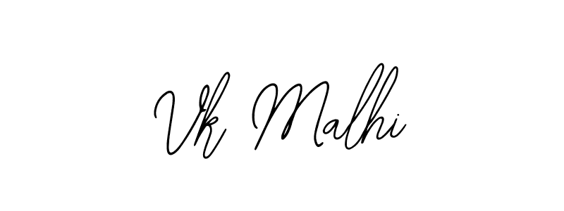 How to Draw Vk Malhi signature style? Bearetta-2O07w is a latest design signature styles for name Vk Malhi. Vk Malhi signature style 12 images and pictures png
