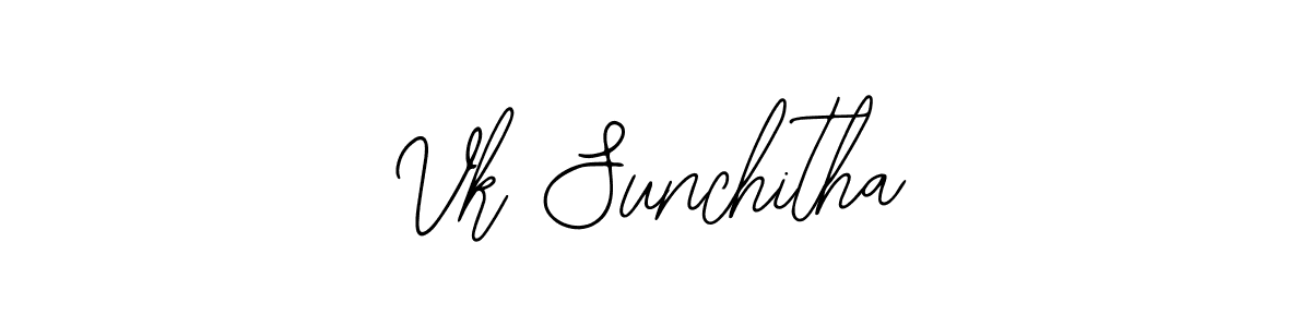 Make a beautiful signature design for name Vk Sunchitha. Use this online signature maker to create a handwritten signature for free. Vk Sunchitha signature style 12 images and pictures png