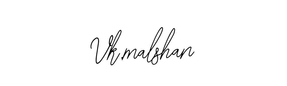 The best way (Bearetta-2O07w) to make a short signature is to pick only two or three words in your name. The name Vk.malshan include a total of six letters. For converting this name. Vk.malshan signature style 12 images and pictures png