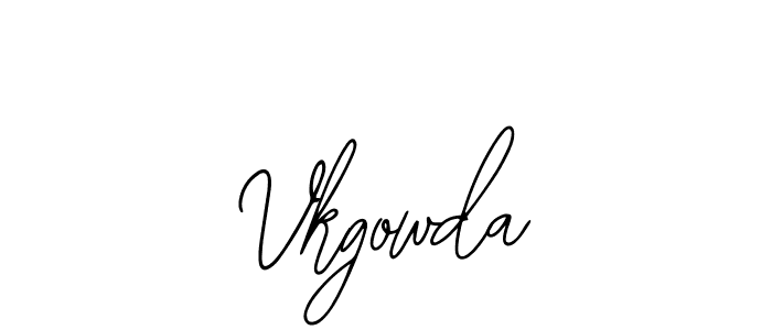 How to Draw Vkgowda signature style? Bearetta-2O07w is a latest design signature styles for name Vkgowda. Vkgowda signature style 12 images and pictures png
