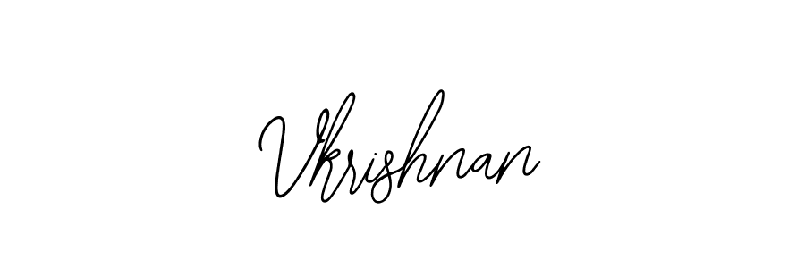 How to make Vkrishnan signature? Bearetta-2O07w is a professional autograph style. Create handwritten signature for Vkrishnan name. Vkrishnan signature style 12 images and pictures png