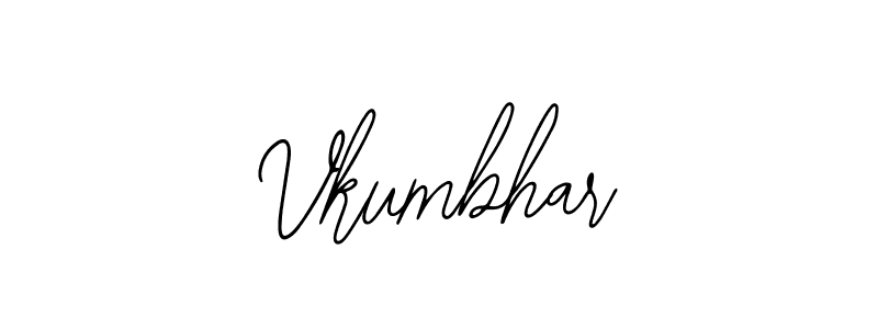 The best way (Bearetta-2O07w) to make a short signature is to pick only two or three words in your name. The name Vkumbhar include a total of six letters. For converting this name. Vkumbhar signature style 12 images and pictures png